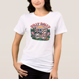 Camiseta Triblenda Dilly Dally Camping Buddies Adventure