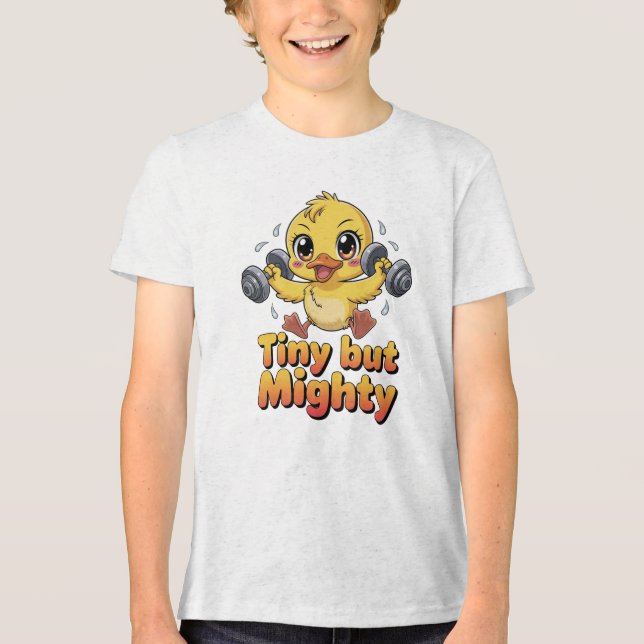Camiseta Triblenda Diminuto pero poderoso (Anverso)