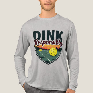 Camiseta Triblenda "Dink Responsable" Bolas de Pollo de Larga Manga