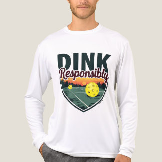 Camiseta Triblenda "Dink Responsable" Bolas de Pollo de Larga Manga