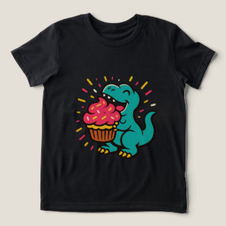 Camiseta Triblenda Dino Ama Cupcakes