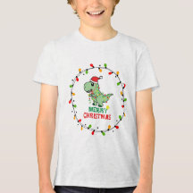 Dino de Santa lindo Feliz Navidad