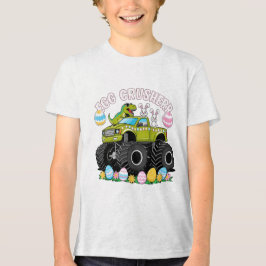 Camiseta Triblenda Dino Huevo Cruusher Monster Truck Pascua