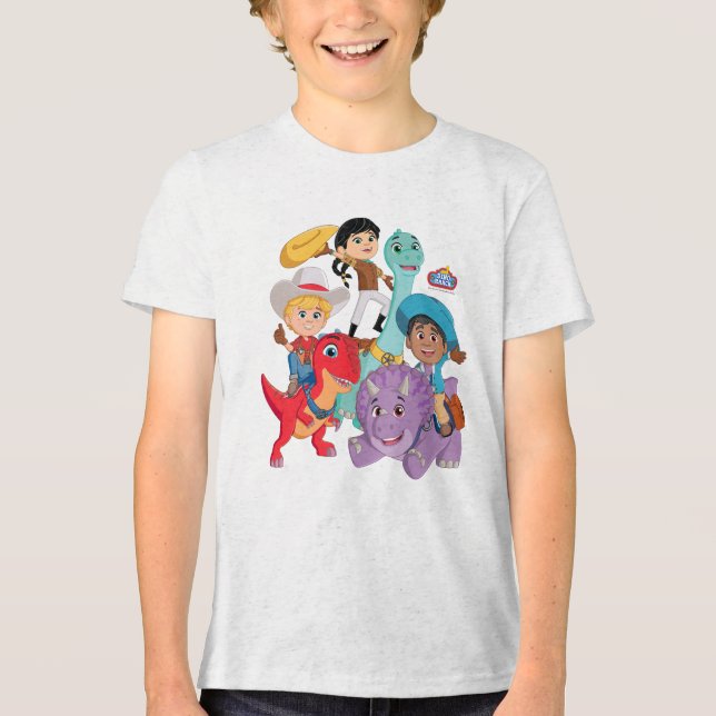 Camiseta Triblenda ¡Dino Ranch Yee Haw! (Anverso)