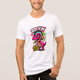 Camiseta Triblenda Dino T-Rex Rockeador – Amante de la Música Diverti