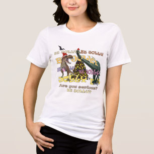 Camiseta Triblenda Dinosaurio del Estrés Navideño