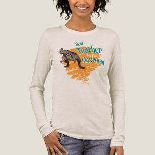 Camiseta Triblenda Dinosaurio Divertido Mejor Profesor en la Clase 