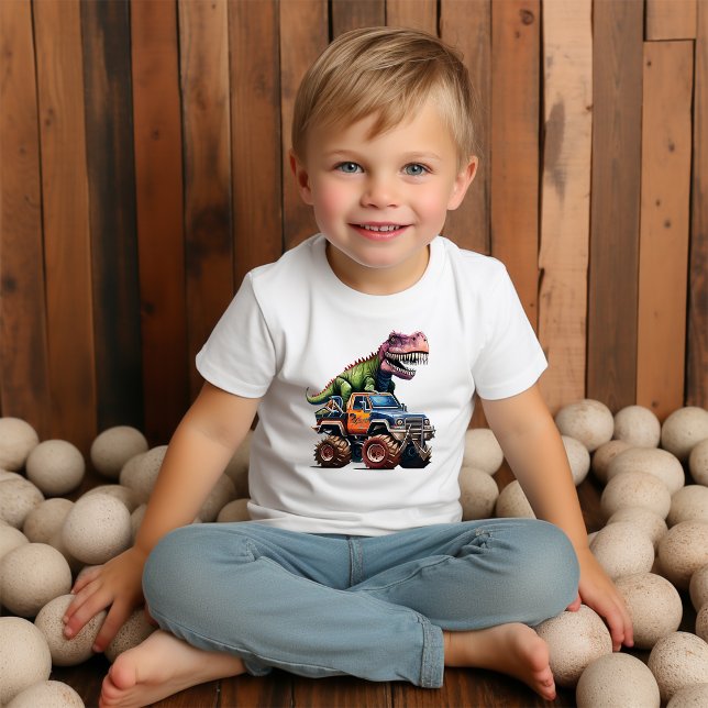 Camiseta Triblenda Dinosaurio en un camión (Subido por el creador)