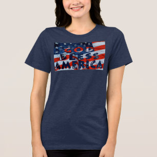 Camiseta Triblenda Dios bendiga a Estados Unidos