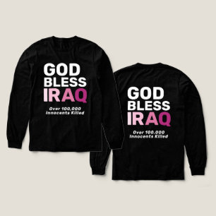 Camiseta Triblenda Dios bendiga Irak Antiguerra Honrando vidas inocen