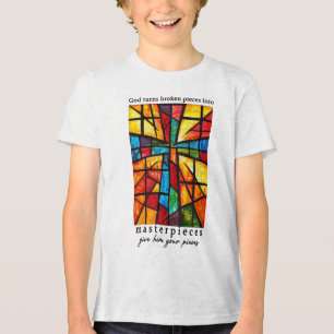 Camiseta Triblenda Dios convierte las piezas rotas en obras maestras 