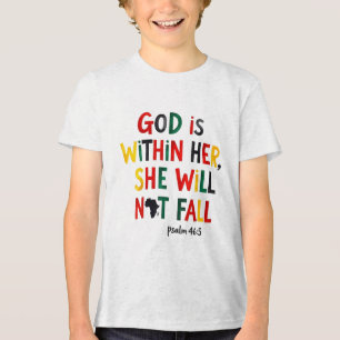 Camiseta Triblenda Dios Está Dentro De Su Decimoctava Cita Espiritual