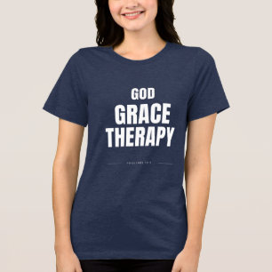 CAMISETA TRIBLENDA DIOS, GRACIA Y TERAPIA