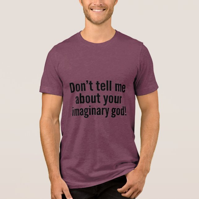 Camiseta Triblenda Dios imaginario (Anverso)