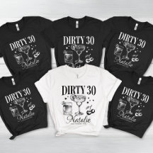 Dirty Thirty 30th Birthday Fiesta Personalizado co