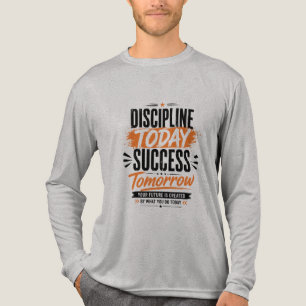 Camiseta Triblenda Disciplina Hoy Éxito Mañana Tipografía Motivaciona