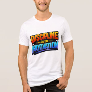 Camiseta Triblenda DISCIPLINE OVER MOTIVATION ⚡ The Secret to Unstopp