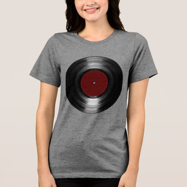 Camiseta Triblenda disco de vinilo (Anverso)