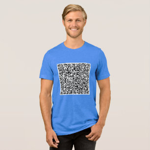 Camiseta Triblenda Diseña tu propio código QR divertido con informaci