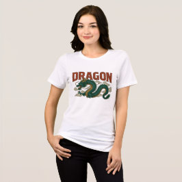 Camiseta Triblenda Diseñador de arte de dragón antiguo adolescente