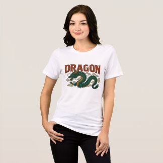 Camiseta Triblenda Diseñador de arte de dragón antiguo adolescente