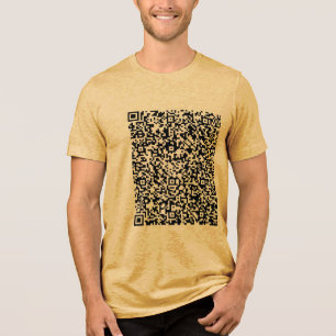 Camiseta Triblenda Diseñar tu propio código QR Personalizado Funny pe