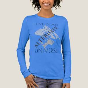Camiseta Triblenda Diseño abstracto de los tonos grises del "universo