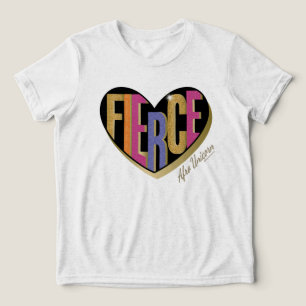 Camiseta Triblenda Diseño afro unicornio de corazón feroz