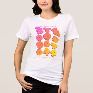 Camiseta Triblenda Diseño colorido de tu estado de ánimo