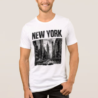 Camiseta Triblenda Diseño con imagen en blanco y negro de Nueva York