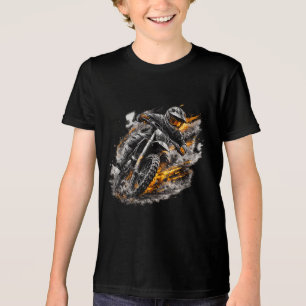 Camiseta Triblenda Diseño de acción de motocicleta de motocross Blaze