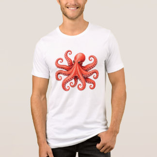 Camiseta Triblenda Diseño de animal marino de pulpo del océano