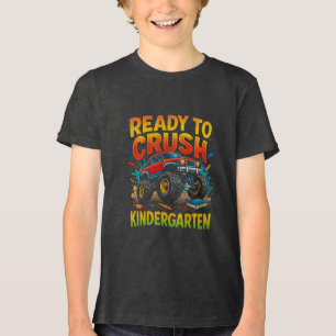 Camiseta Triblenda Diseño de aplastamiento de jardín de infantes de c