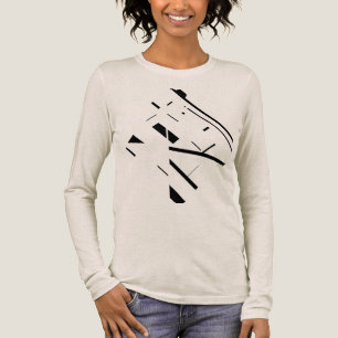 Camiseta Triblenda Diseño de arte abstracto de líneas diagonales de f