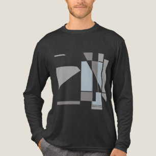 Camiseta Triblenda Diseño de arte abstracto inspirado en Gray Geometr