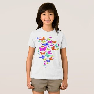 Camiseta Triblenda Diseño de arte de vuelo de mantequilla