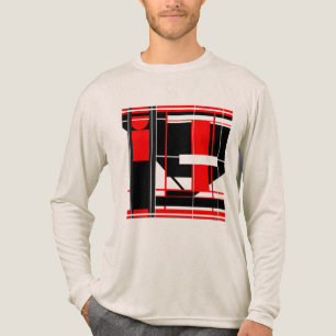 Camiseta Triblenda Diseño de arte geométrico abstracto del complejo n