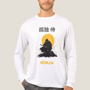 Camiseta Triblenda Diseño de Arte Ninja Samurái Solitario