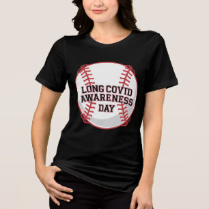 Camiseta Triblenda Diseño de Béisbol en el Día de Concienciación de L
