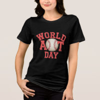 Diseño de béisbol en el Día Mundial del Arte