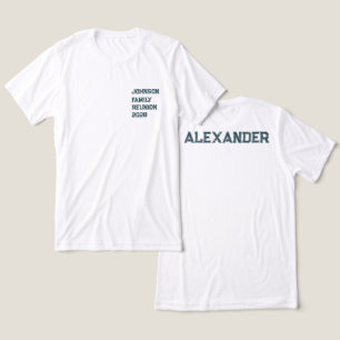 Camiseta Triblenda Diseño de bolsillo verde de reunión familiar perso