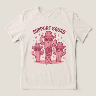 Camiseta Triblenda Diseño de cactus de squad de soporte
