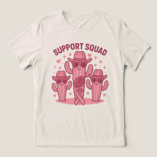 Camiseta Triblenda Diseño de cactus de squad de soporte