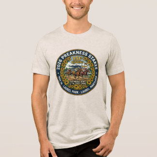 Camiseta Triblenda Diseño de carreras de caballos del Preakness Stake