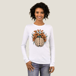 Camiseta Triblenda Diseño de Cerebro en Floración
