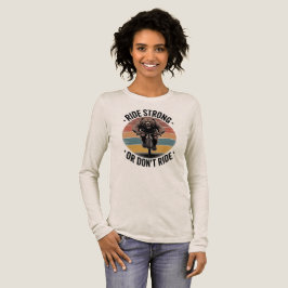 Camiseta Triblenda Diseño de ciclista vintage puesta de sol Bear Cycl