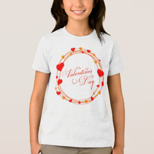 Camiseta Triblenda Diseño de círculo del día de San Valentín-25695