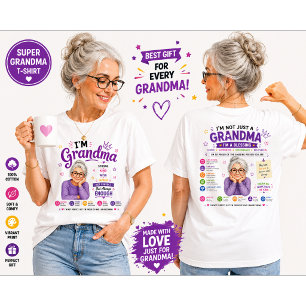 Camiseta Triblenda Diseño de cita de abuela - Ilustración vintage de