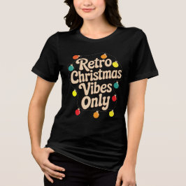 Camiseta Triblenda Diseño de cita de Navidad vintage – Fiesta retro