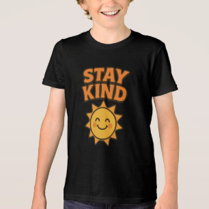Camiseta Triblenda Diseño de citas retro positivo de Stay Kind Smilin